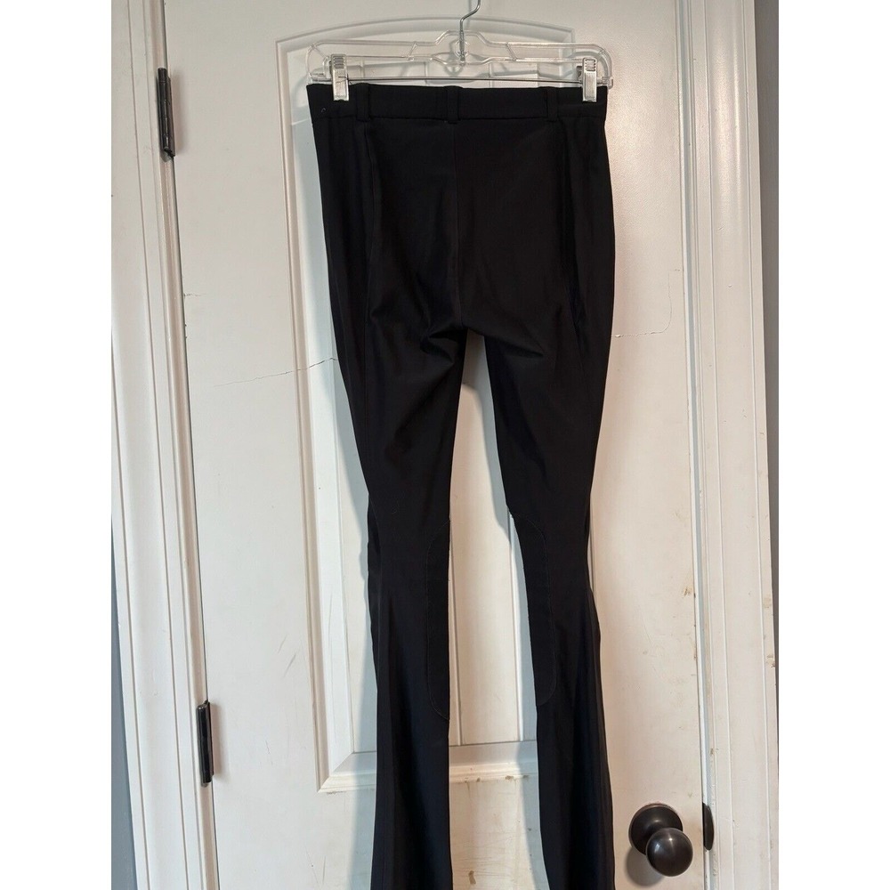 IRIDEON Riding BREECHES PANTS Womens MEDIUM LONG Black KNEE PATCHES Equestrian